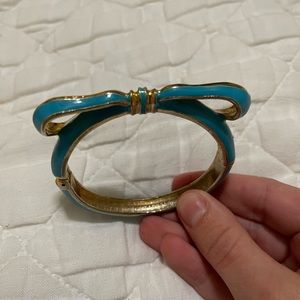 Blue and Gold Bow Shaped Bangle